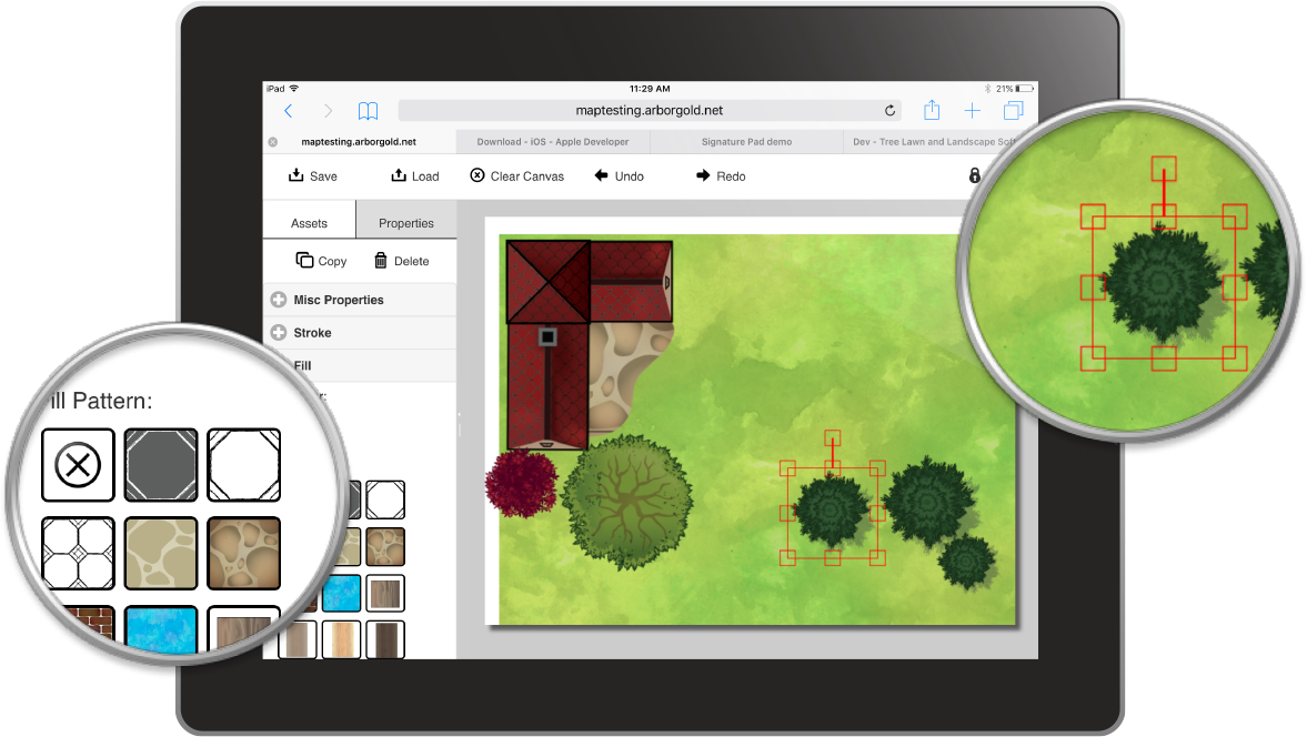 Arborgold landscape design tool
