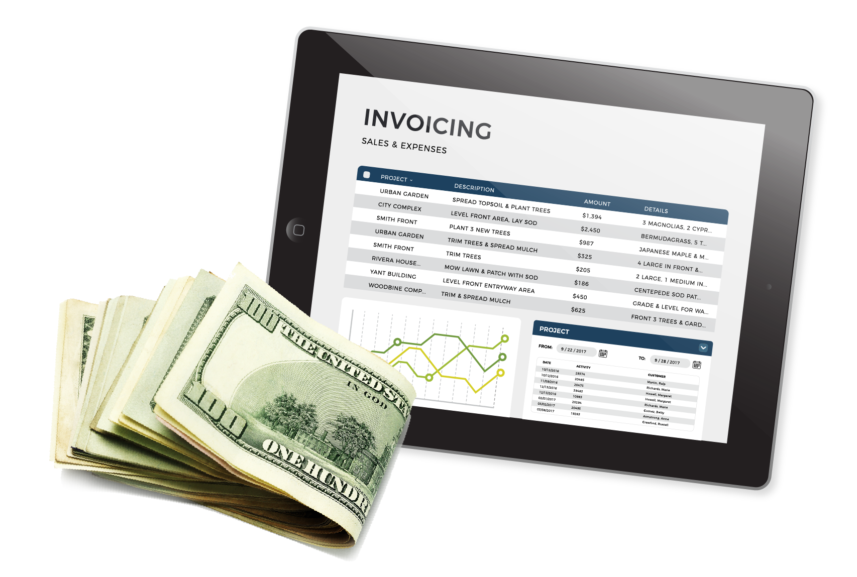 Arborgold Software handles Income & Invoicing Arborgold Software handles Income & Invoicing