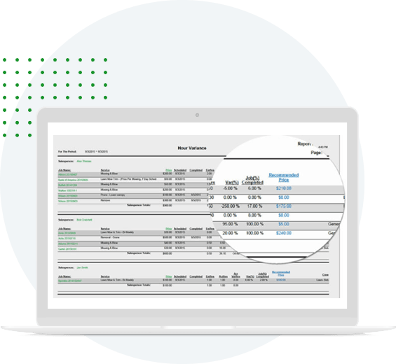 Track Actuals vs plan on work orders Time Tracking & Job Costing Reports
