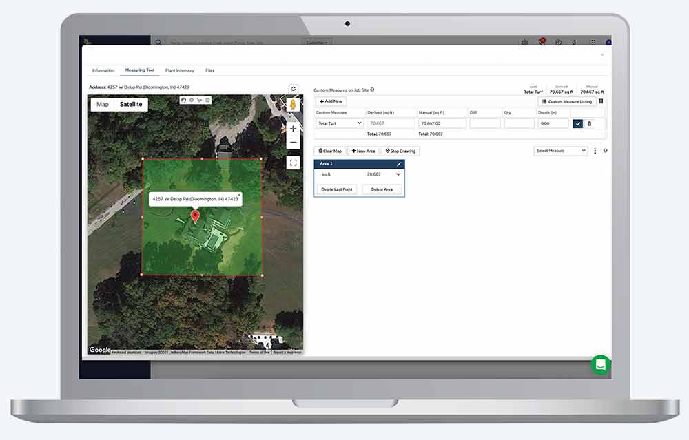 Arborgold-lawn-care-measuring-lawn-software Arborgold lawn care business remote lawn measuring tool