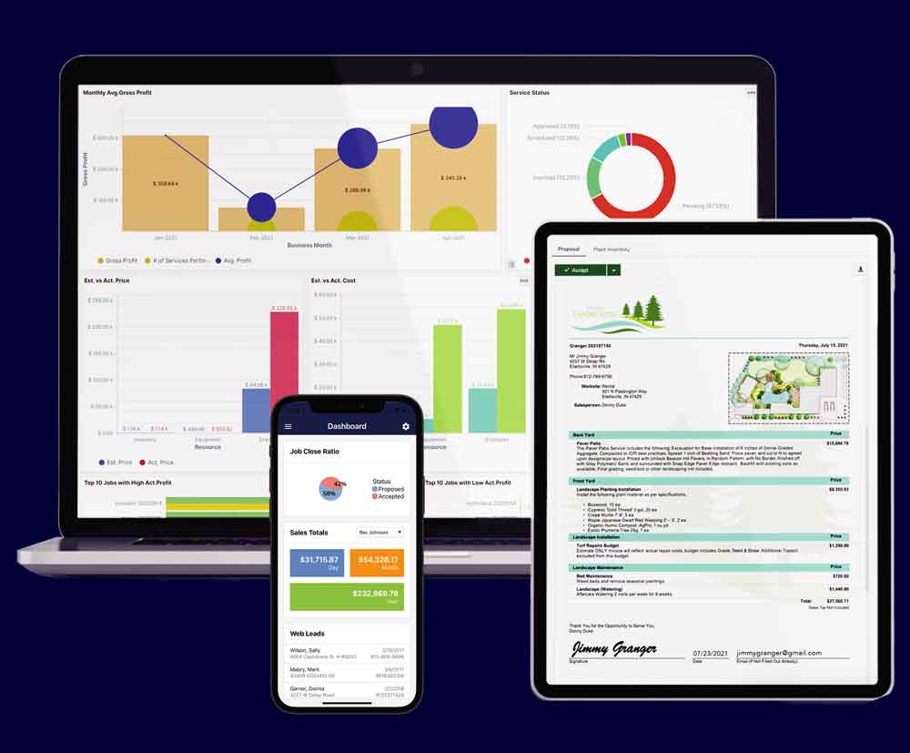 Lawn Care Software for Quotes Scheduling and More Arborgold