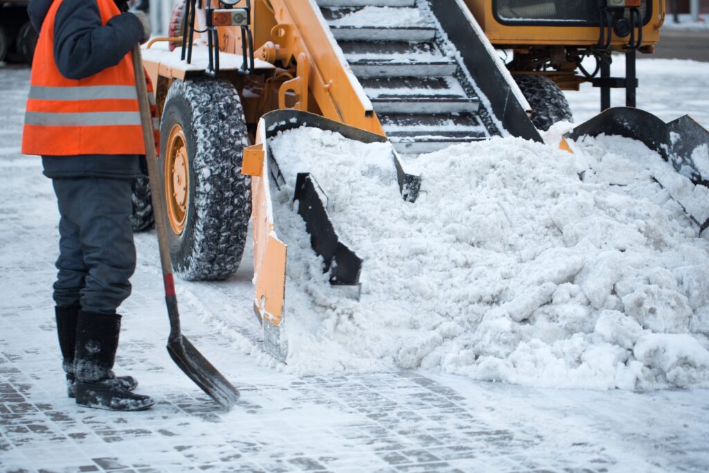 Commercial snow removal company job and employee risk management