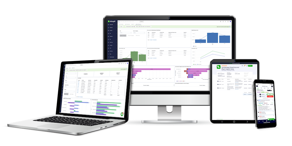 Screenshot of Arborgold on different platforms