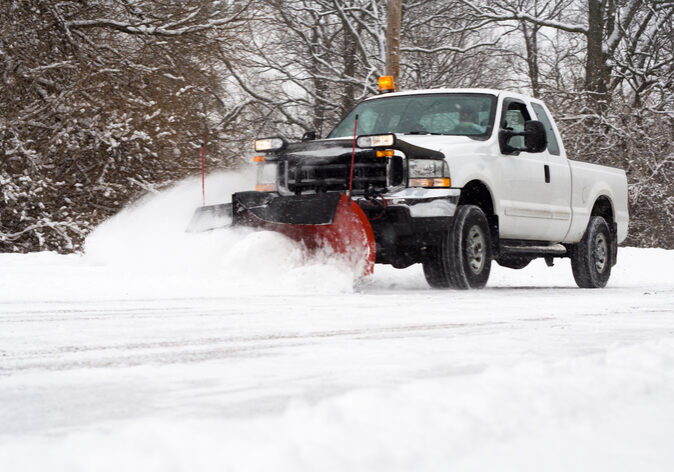 snow plowing